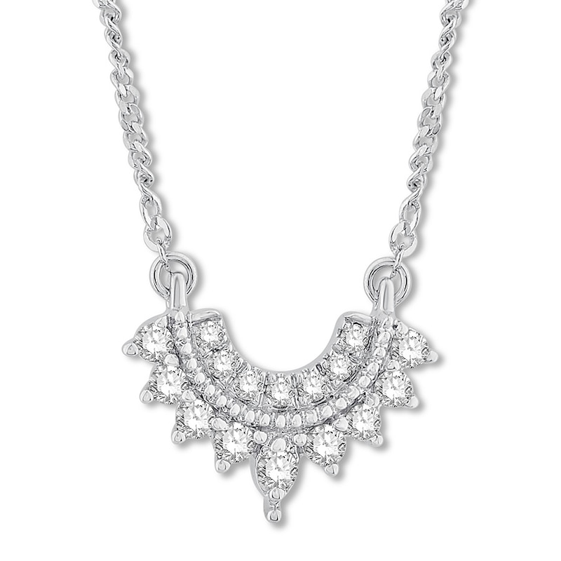 Emmy London Diamond Necklace 1/5 ct tw 10K White Gold