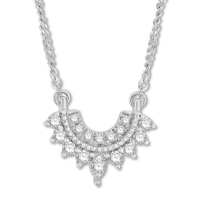 Main Image 1 of Emmy London Diamond Necklace 1/5 ct tw 10K White Gold