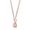 Thumbnail Image 2 of Diamond Necklace 1/4 Carat tw 10K Rose Gold 18&quot;