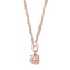 Thumbnail Image 1 of Diamond Necklace 1/4 Carat tw 10K Rose Gold 18"