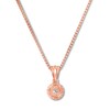 Thumbnail Image 2 of Diamond Necklace 1/4 Carat tw 10K Rose Gold 18"