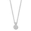 Diamond Necklace 1/5 ct tw Round/Princess-cut 10K White Gold