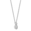 Diamond Necklace 1/5 ct tw Round/Princess-cut 10K White Gold