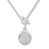 Thumbnail Image 0 of Diamond Locket Necklace 1/10 ct tw Round-cut Sterling Silver 18"