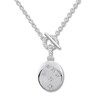 Thumbnail Image 0 of Diamond Locket Necklace 1/10 ct tw Round-cut Sterling Silver 18"