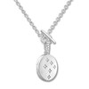 Thumbnail Image 2 of Diamond Locket Necklace 1/10 ct tw Round-cut Sterling Silver 18"