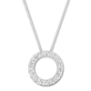 Thumbnail Image 1 of Diamond Circle Necklace 1/3 Carat tw 10K White Gold 18&quot;