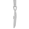 Thumbnail Image 2 of Men's Cross Necklace Diamond Accent Stainless Steel 24&quot;