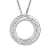 Diamond Circle Necklace 1/6 Carat tw Round-cut 10K White Gold