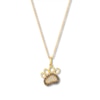 Le Vian Chocolate Diamond Paw Print Necklace 1/5 ct tw 14K Gold 18"