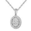 Thumbnail Image 0 of Diamond Necklace 1/2 ct tw Round-cut 10K White Gold 18"