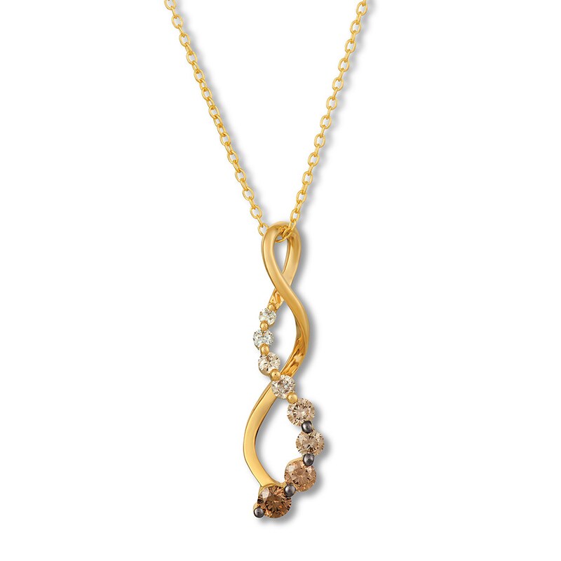 Mia Diamonds 14k Solid Yellow Gold and Rhodium-Plating Satin and Polished Mary Pendant 