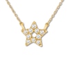 Diamond Star Necklace 10K Yellow Gold