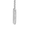 Thumbnail Image 2 of Diamond Horseshoe Necklace 1/15 ct tw Round-cut 10K White Gold 18"