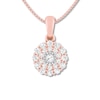 Thumbnail Image 0 of Diamond Necklace 3/8 ct tw Round-cut 10K Rose Gold 18"