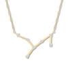 Thumbnail Image 1 of Virgo Zodiac Necklace 1/10 ct tw Diamonds 10K Yellow Gold 18&quot;