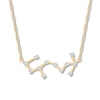 Thumbnail Image 1 of Scorpio Zodiac Necklace 1/5 ct tw Diamonds 10K Yellow Gold 18&quot;