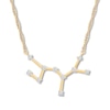 Thumbnail Image 1 of Sagittarius Zodiac Necklace 1/6 ct tw Diamonds 10K Yellow Gold 18&quot;