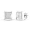 Thumbnail Image 1 of Men's Diamond Earrings 1/4 ct tw Round-cut Stainless Steel