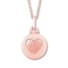 Thumbnail Image 2 of Signature Heart Diamond Necklace 1/6 ct tw 10K Rose Gold