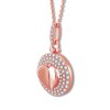 Signature Heart Diamond Necklace 3/4 ct tw 10K Rose Gold
