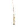 Thumbnail Image 2 of Diamond Cross Necklace 1/2 ct tw Round-cut 10K Yellow Gold 18&quot;