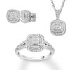 Thumbnail Image 1 of Diamond Boxed Set 7/8 ct tw Round & Baguette 10K White Gold