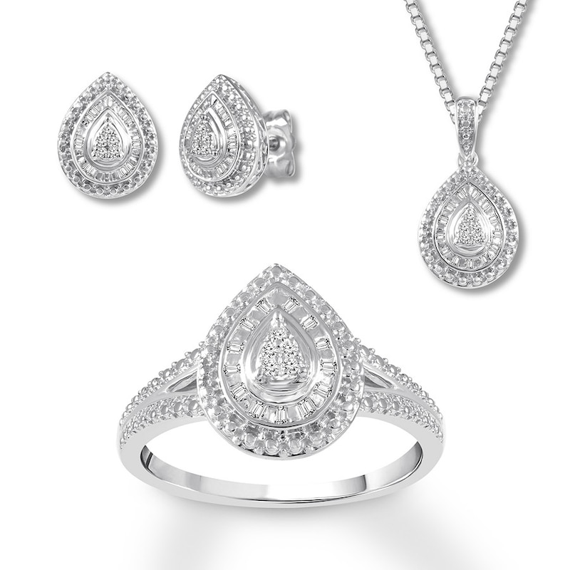 Fabulous New Diamante Necklace & Earring Set 4 PIECE SET Fabulous New Diamante Necklace & Earring Set 4 PIECE SET
