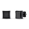 Thumbnail Image 0 of Men's Black Diamond Earrings 1/4 ct tw Stainless Steel