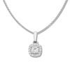 Diamond Necklace 3/8 ct tw Round-cut 10K White Gold