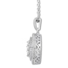 Thumbnail Image 2 of Diamond Necklace 1/2 ct tw Round-cut 10K White Gold