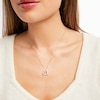 Thumbnail Image 1 of Diamond Heart Necklace 1/6 ct tw Round-cut 10K Yellow Gold 18"