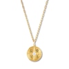 Thumbnail Image 2 of Diamond Star Compass Necklace 1/10 Carat 10K Yellow Gold 20"