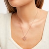 Thumbnail Image 1 of "Nana" Heart Necklace 1/20 ct tw Diamonds 10K Rose Gold 19"