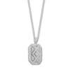 Thumbnail Image 0 of Diamond Locket Necklace 1/4 ct tw Round-cut Sterling Silver 18"