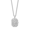 Thumbnail Image 1 of Diamond Locket Necklace 1/4 ct tw Round-cut Sterling Silver 18"