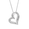 Thumbnail Image 0 of Diamond Heart Necklace 1/2 ct tw Round-cut Sterling Silver