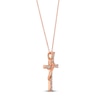 Thumbnail Image 1 of Le Vian Diamond Cross Necklace 1/2 ct tw 14K Strawberry Gold 18"