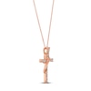 Thumbnail Image 2 of Le Vian Diamond Cross Necklace 1/2 ct tw 14K Strawberry Gold 18&quot;