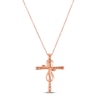 Thumbnail Image 2 of Le Vian Diamond Cross Necklace 1/2 ct tw 14K Strawberry Gold 18"