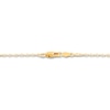 Thumbnail Image 2 of Diamond Cross Necklace 1/20 ct tw Round-cut 10K Yellow Gold