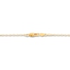 Thumbnail Image 3 of Diamond Cross Necklace 1/20 ct tw Round-cut 10K Yellow Gold