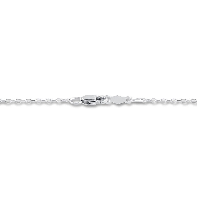Main Image 3 of Diamond Cross Necklace 1/4 ct tw Round-cut Sterling Silver