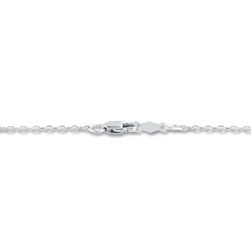 Main Image 3 of Diamond Angel Wing Cross Necklace 1/10 ct tw Sterling Silver