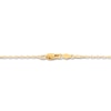 Thumbnail Image 3 of Diamond Cross Necklace 3/8 ct tw Round & Baguette 10K Yellow Gold