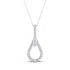 Love + Be Loved Diamond Necklace 1/4 ct tw Sterling Silver 18"