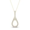 Love + Be Loved Diamond Necklace 1/4 ct tw 10K Yellow Gold 18"
