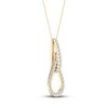 Love + Be Loved Diamond Necklace 1/4 ct tw 10K Yellow Gold 18"