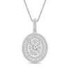 Thumbnail Image 1 of Diamond Necklace 1 ct tw Round-cut 14K White Gold 18&quot;