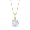 Thumbnail Image 0 of Diamond Necklace 1/4 ct tw 10K Yellow Gold 18"